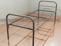 Металлические одноярусные кровати эконом
