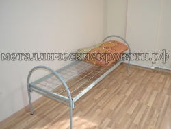 Металлические одноярусные кровати эконом
