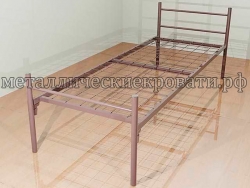 Металлические одноярусные кровати эконом