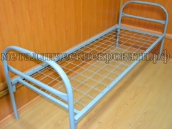 Металлические одноярусные кровати эконом